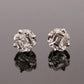 Natural Asscher Cut Diamond 14K White Gold 2.00ctw SI1–SI2 H-I Stud Earrings - Devine & Co.