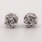 Natural Asscher Cut Diamond 14K White Gold 2.00ctw SI1–SI2 H-I Stud Earrings - Devine & Co.