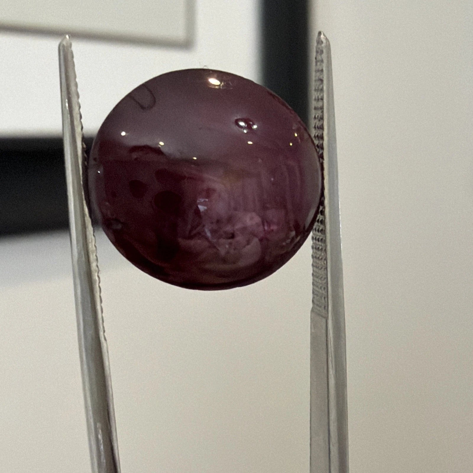 Natural Star Ruby 13.61 Carats Oval Cabochon 6 Ray Star Loose Gemstone - Devine & Co.