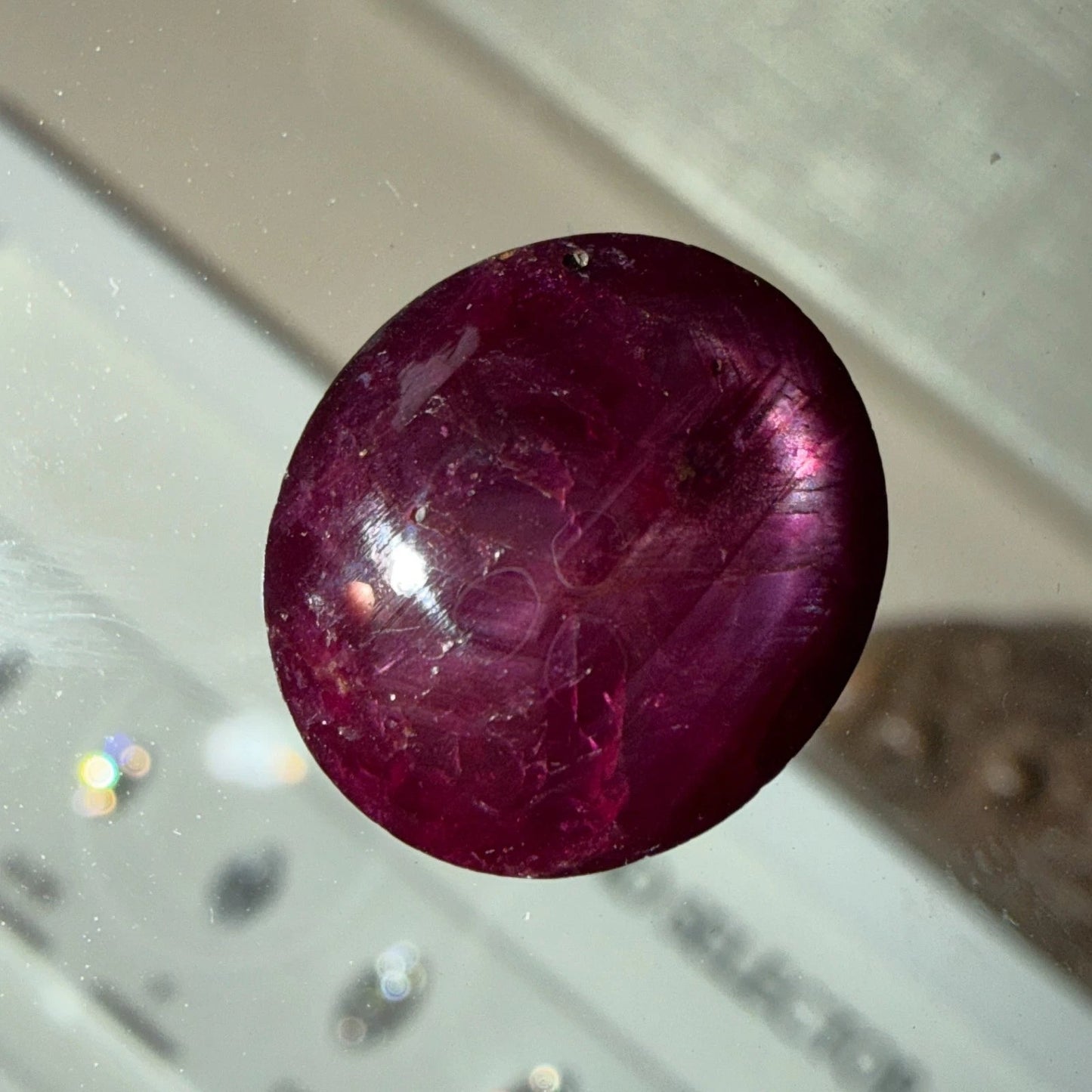 Natural Star Ruby 13.61 Carats Oval Cabochon 6 Ray Star Loose Gemstone - Devine & Co.