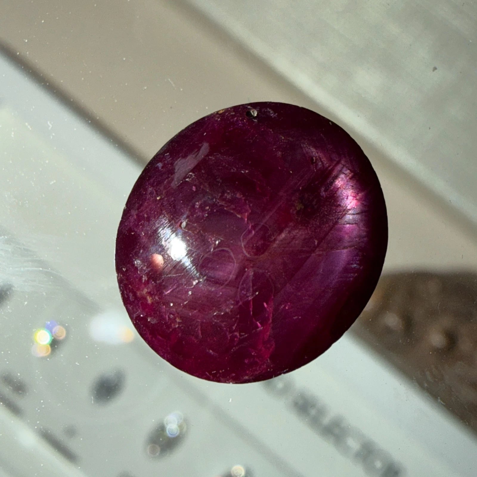 Natural Star Ruby 13.61 Carats Oval Cabochon 6 Ray Star Loose Gemstone - Devine & Co.