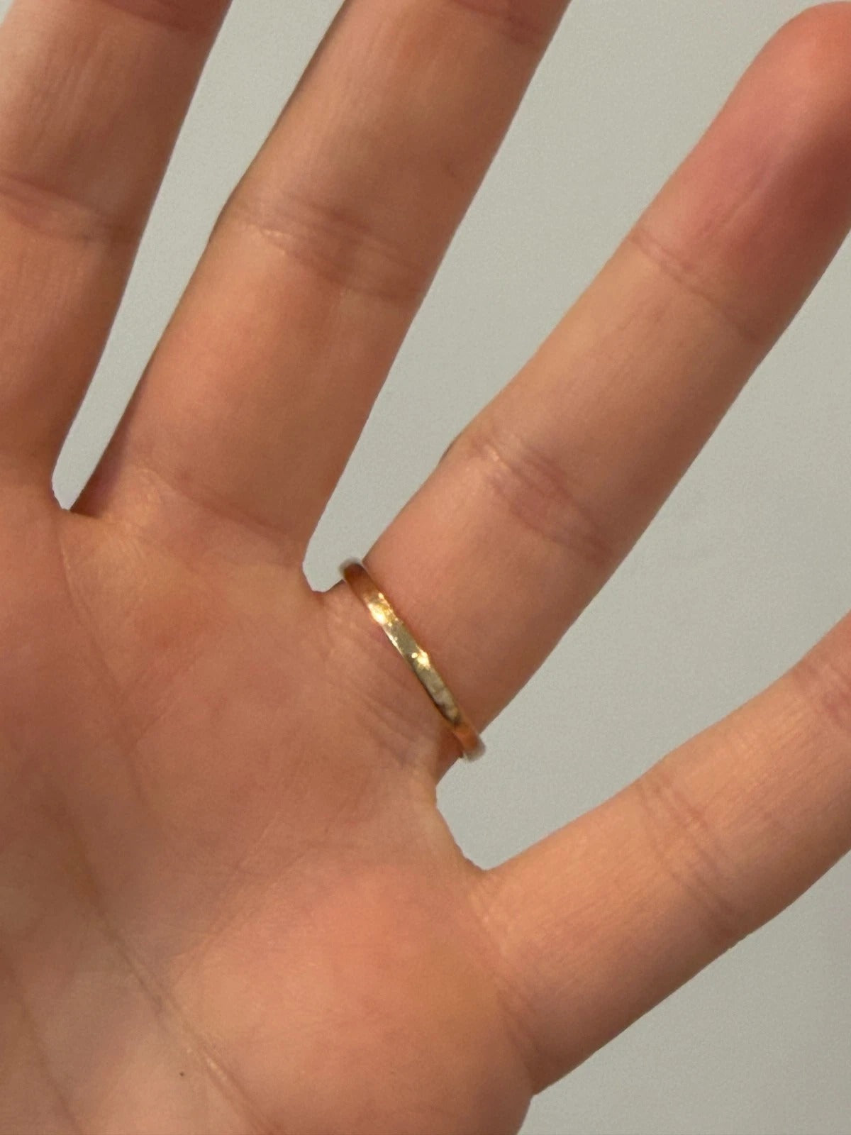 Antique 14K Rose Gold 0.40CTW Old Mine Cut Diamond 2-Stone Bypass Ring Size 9.75