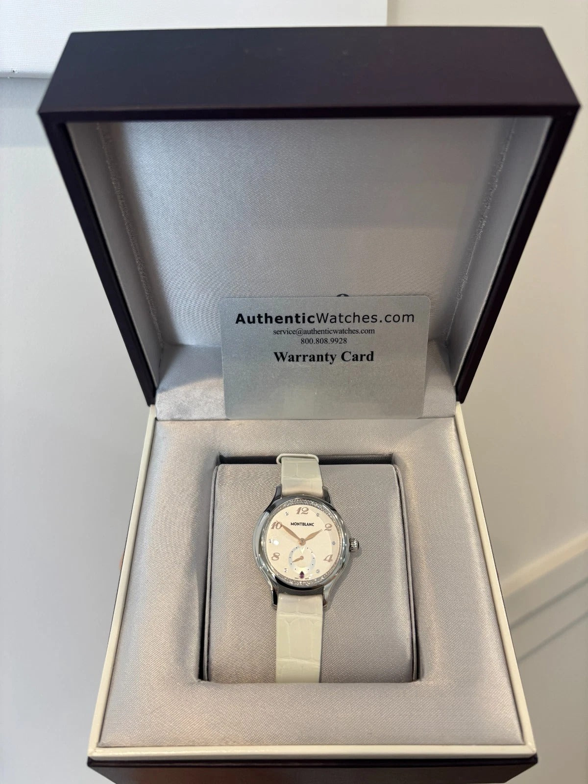 Montblanc Princesse Grace de Monaco  106499 Diamond Dial White Watch New in Box