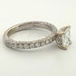 Consignment - Natural GIA Certified 1.21ct F VS1 14K Gold Cushion Diamond Engagement Ring Size 6 - 14k gold, diamond, ring...