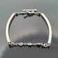 Platinum Diamond & Sapphire Bar Bracelet 1.40CTW Natural Diamonds 7 Inch Toggle - Devine & Co.