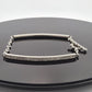Platinum Diamond & Sapphire Bar Bracelet 1.40CTW Natural Diamonds 7 Inch Toggle - Devine & Co.