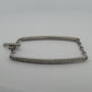 Platinum Diamond & Sapphire Bar Bracelet 1.40CTW Natural Diamonds 7 Inch Toggle - Devine & Co.