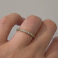 Simon G 18K Yellow Gold Eternity .89CTW Round Natural Diamonds Band Ring Sz 7.25