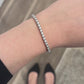 Natural Diamond  14K White Gold 4.00ctw SI2 G-H 7in 11.74g Tennis Bracelet