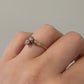 Antique 14K Rose Gold 0.40CTW Old Mine Cut Diamond 2-Stone Bypass Ring Size 9.75