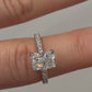 Platinum Solitaire Diamond Natural Radiant 2.50ct F/VS2 GIA Engagement Ring Size 7