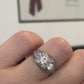 1920s Art Deco Old European Cuts Handmade Filigree 2.00CTW Platinum Diamond Ring