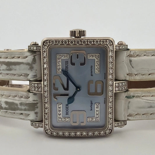 Roger Dubuis “Too Much” Diamond Watch 18K White Gold Limited Edition 23/28 MOP - Devine & Co.