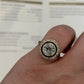 Vintage 3.00ctw Natural Diamond Circular Brilliant Halo Ring GIA Report 14K/15K, gallery detail