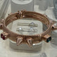 Mawi London Multicolor Crystal & Spike Embedded Cuff Magnetic Bracelet 73g