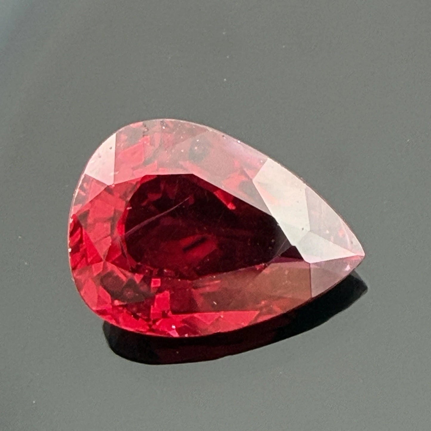 Natural Heated Loose Madagascar Red Ruby 2.26ct GIA Pear Shape, secondary angle