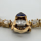 Custom Michael Sherman 18K Gold Natural Tanzanite and Diamond Necklace