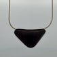 Australian Boulder Opal Pendant Necklace Sterling Silver Custom Bezel 20” Chain, metalwork detail
