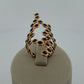 LITO DNA Ring 18K Gold Black Rose Cut Diamond Ring Approx 1.50CT Size 5.5