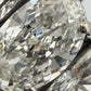 Natural 1.55ct GIA Elongated Oval Diamond Three-Stone Ring 14KW G SI1 Half Moon