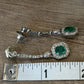 Colombian Emerald and Diamond Platinum Drop Earrings GIA Jewelry Report Certified, secondary angle