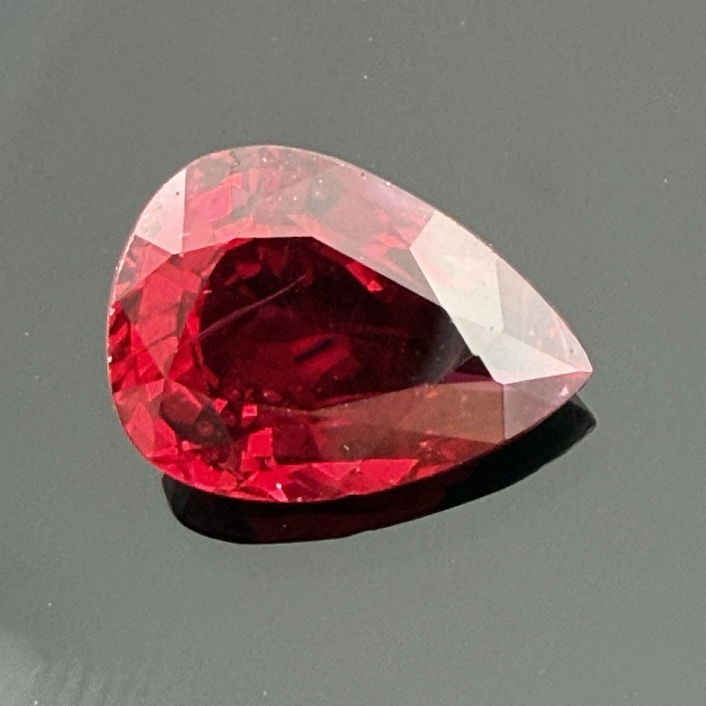 Natural Heated Loose Madagascar Red Ruby 2.26ct GIA Pear Shape, additional view