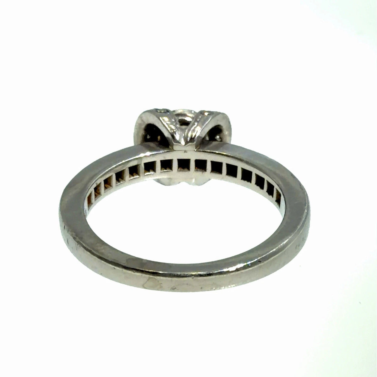 Authentic Tiffany & Co. Platinum Diamond Ribbon Ring 0.41ct F VS1 Size 3.5
