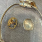 Vintage Hamilton 14K Yellow Gold Hidden Watch Bracelet Florentine Leaf Diamonds by Devine & Co — back view