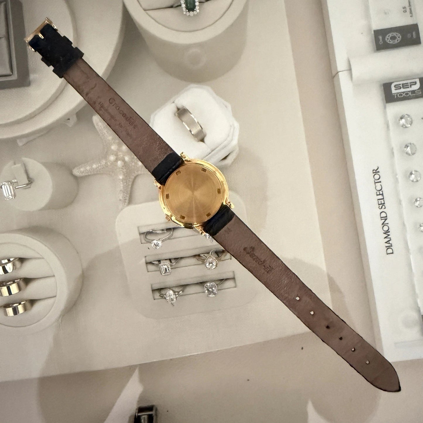 Vacheron Constantin "Disco Volante" Ref. 6395 18K Gold Hobnail Watch 30mm 1962