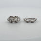 Antique Palladium Diamond Bridal Set OEC Transitional Cut Ring Size 8 1.90CTW