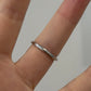 Platinum Three-Stone Ring 4.10ct Emerald Cut Natural Diamond GIA with Trillions by Devine & Co — front view