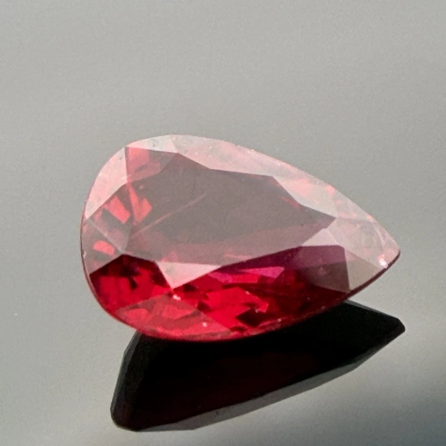 Natural Heated Loose Madagascar Red Ruby 2.26ct GIA Pear Shape, extra view