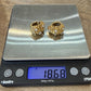 David Webb Signed 18K Gold Platinum Diamond Hoop Clip Earrings 18.68g