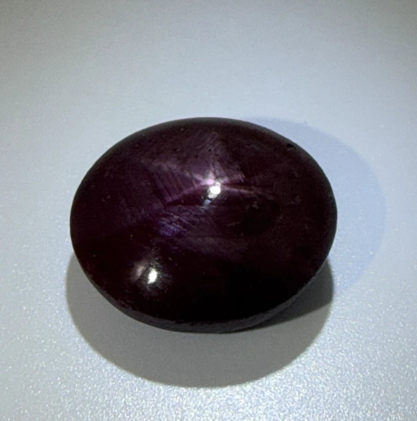 23.48 Carat Natural Oval Cabochon Star Ruby GIA Certified No Heat With Ring Mold, secondary angle