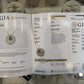 Natural Colombian Emerald and Diamond Pendant Necklace 18K Yellow Gold GIA Report, additional view