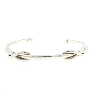 Tiffany & Co. Sterling Silver Double Hitch Knot Cuff Bracelet