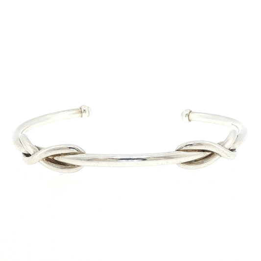 Tiffany & Co. Sterling Silver Double Hitch Knot Cuff Bracelet
