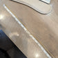 14K Yellow Gold Natural Diamond Bezel Necklace Woven Mesh Chain 18"