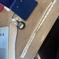 Cultured Pearl Necklace Strand Near Round/Oblong Silver Clasp 17" 11.8-13.4mm