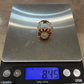 14K Yellow Gold Marquise Ruby & Diamond Cluster Ring – 8.45g – Adjustable 4.5–7 by Devine & Co — side view