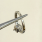 14K White Gold Engagement Ring GIA .96ct Round Natural Diamond SI1 I Size 4.75 by Devine & Co — detail view