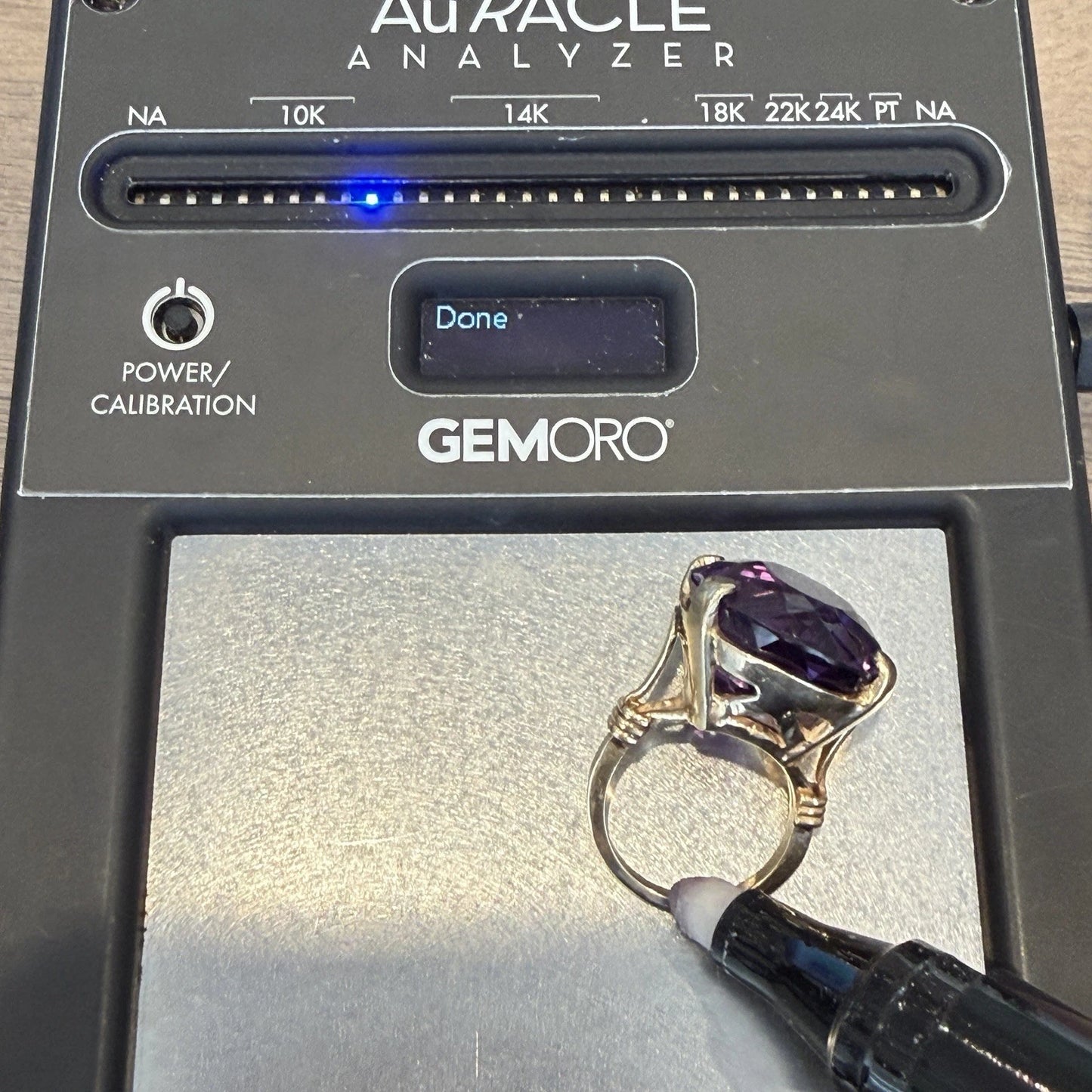 Vintage 14K Yellow Gold Large Oval Amethyst Cocktail Ring ~50ct, 17.7g