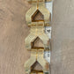 Vintage 14K Yellow Gold Wide Link Bracelet Schiaparelli Hamilton Hidden Watch