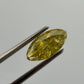 Loose GIA 1.33CT Fancy Vivid Greenish Yellow Diamond I2 Treated Marquise