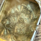 Vintage 14K Yellow Gold Wide Link Bracelet Schiaparelli Hamilton Hidden Watch
