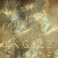 Vintage 14K Yellow Gold Wide Link Bracelet Schiaparelli Hamilton Hidden Watch