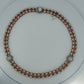 14K Rose & White Gold Opal Diamond Necklace 37.50CTW 55.98g NWT
