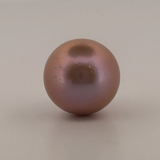Certified 18.7mm Loose Intense Lilac Freshwater Cultured Pearl Undrilled Superior, alternate view