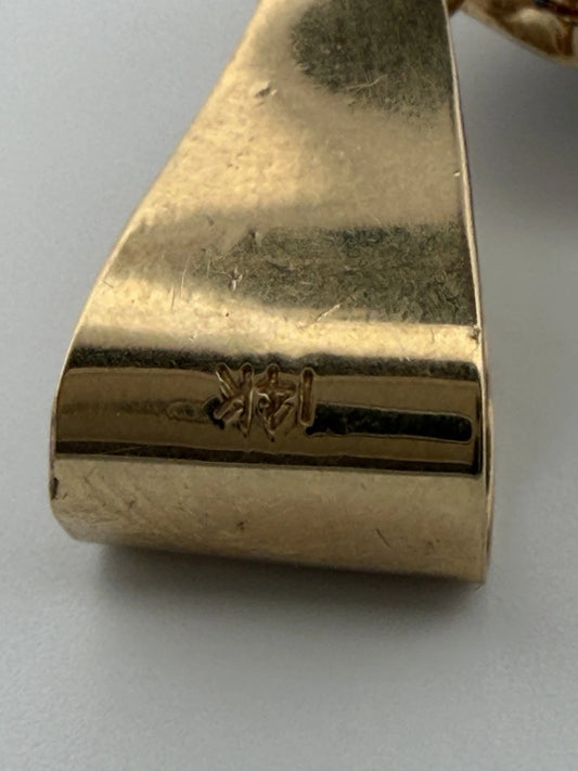 Massive 14K/10K Gold and Diamond Cross Pendant 17.7 Grams 3.5" Large Cross, alternate view