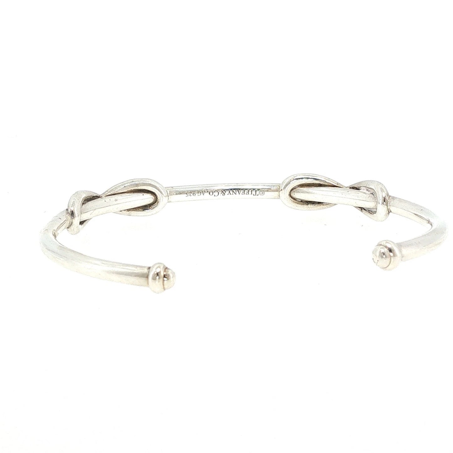 Tiffany & Co. Sterling Silver Double Hitch Knot Cuff Bracelet